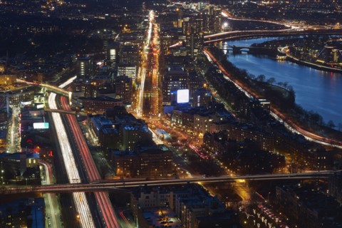 Cityscape at night