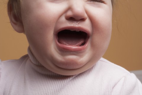 Baby girl crying