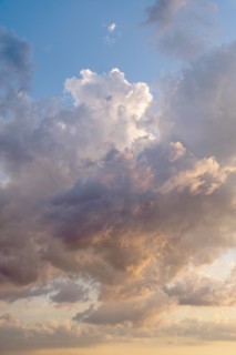 Dramatic cloudscape at sunset.