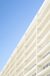 Hotel on sunny day