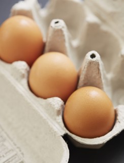 Eggs in carton