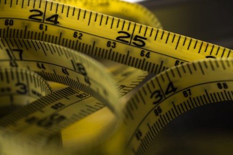 Close-up of tape measure.