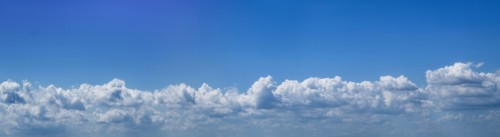 Cloudscape on sunny day.