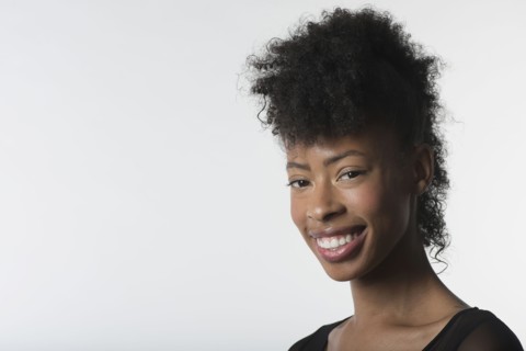 Happy young woman.