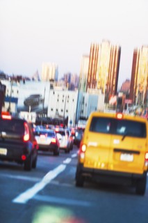 USA, New Jersey, Jersey City, Traffic in city street