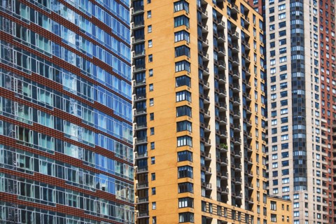 USA, New York State, New York City, Facades of skyscrapers