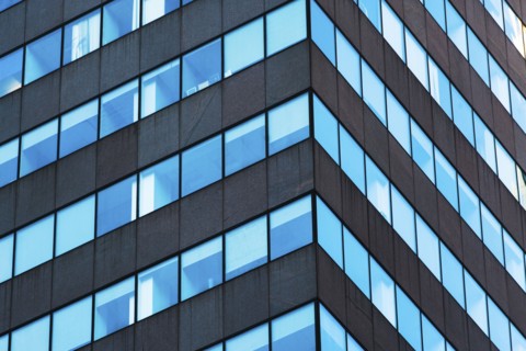 USA, New York State, New York City, Facade of skyscraper
