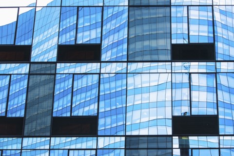 USA, New York State, New York City, Manhattan, Facade of office building