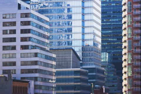 USA, New York State, New York City, Manhattan, Office buildings