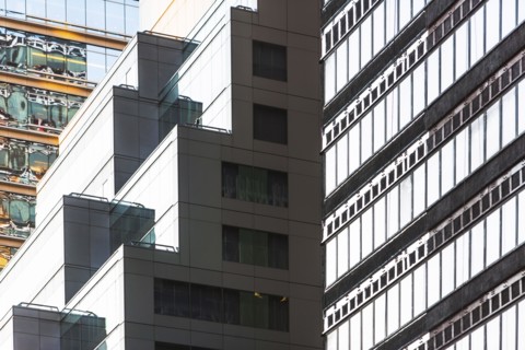 USA, New York State, New York City, Manhattan, Facade of modern building