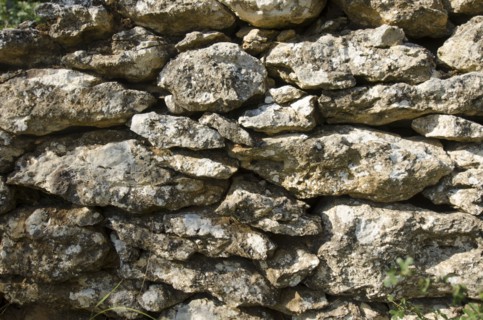 Rough texture of stone wall