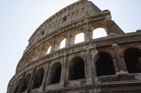 Italy, Rome, Clear sky over Colosseum