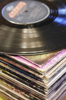 Collection of vinyl LP records