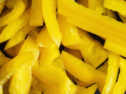Strips of yellow pepper