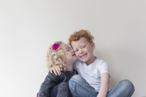 Portrait of two siblings (4-5, 8-9)
