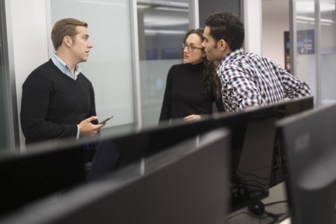 Young business people having meeting.