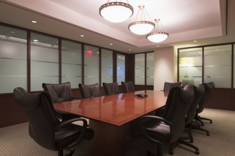 Empty conference room.
