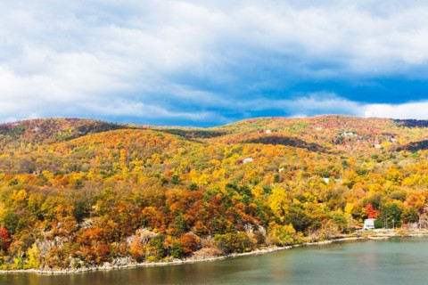 USA, New York, Bear Mountain in autumn