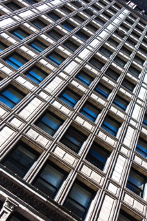 USA, New York, Skyscraper in big city