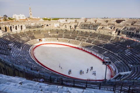 France, Occitanie, Nimes, Arena of Nimes