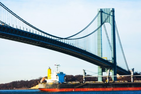 USA, New York State, New York City, Verrazano narrows bridge