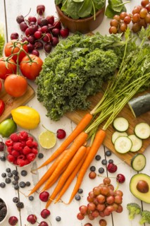 Fresh fruits and vegetables