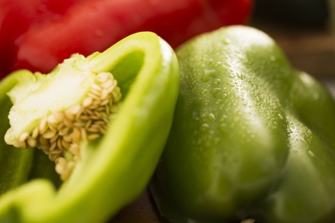 Close-up of green bell pepper