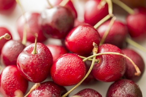Close-up of red cherries
