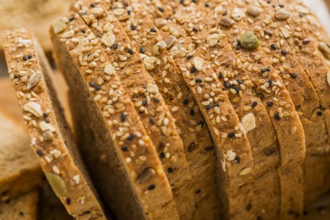 Sliced brown bread