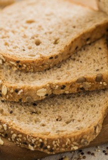 Sliced brown bread