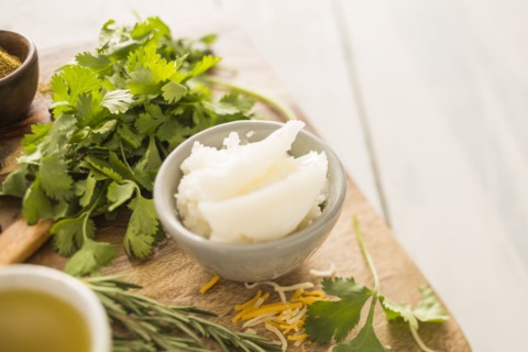 Coconut oil in bowl