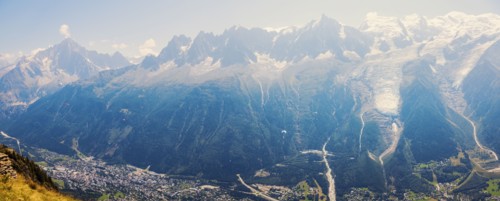 France, Auvergne-Rhone-Alpes, Chamonix, Alpes peaks in Chamonix area
