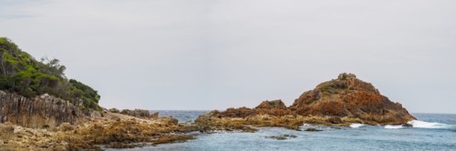 Australia, New South Wales, Rocky seashore at Mimosa Rocks National Park