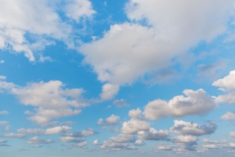 Blue sky with white clouds