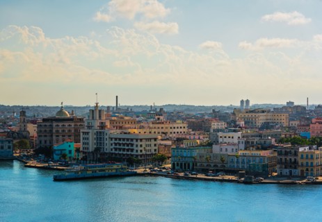 Cuba, Havana, Aerial view of cityscape