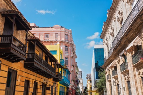 Cuba, Havana, Town houses