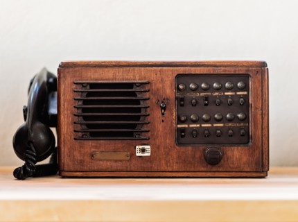 Vintage phone, studio shot