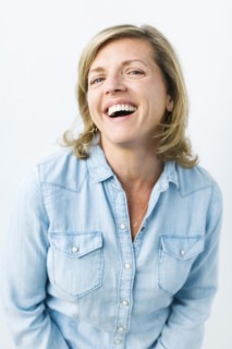 Portrait of laughing woman