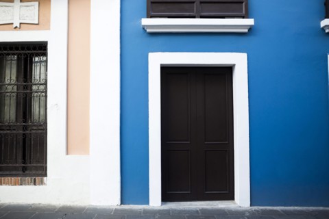 San Juan, Puerto Rico, Old town with colorful buildings