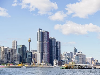 Australia, New South Wales, Sydney, City skyline with skyscrapers