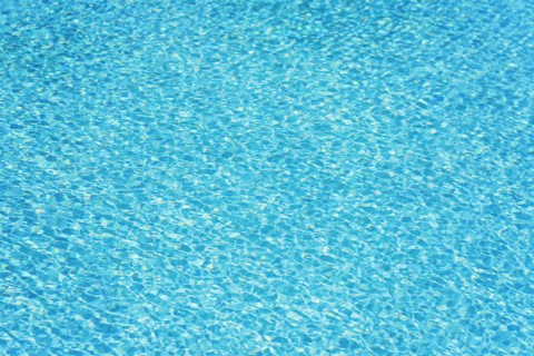 Vibrant blue water surface