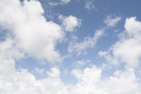 Cumulus cloudscape