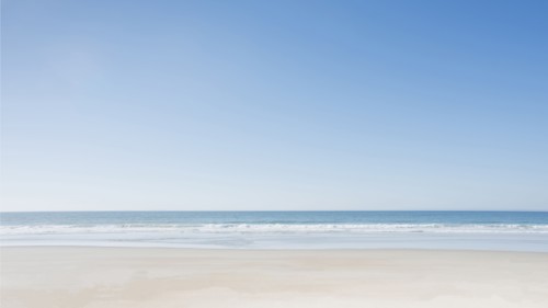 Empty beach at Surf City