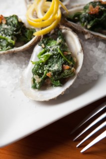 Fresh oyster meal