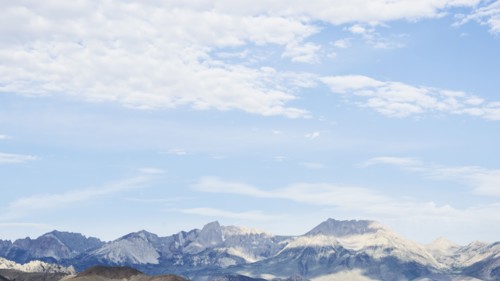 USA, California, Bishop, Mountain landscape
