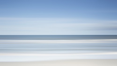 Blue sky above sea