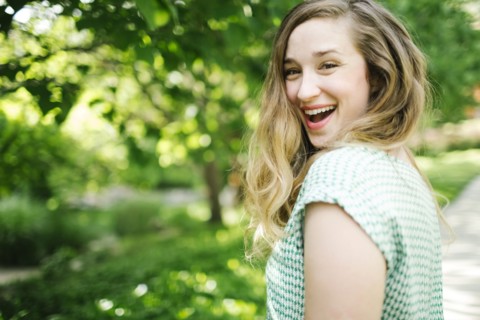 Portrait of smiling woman