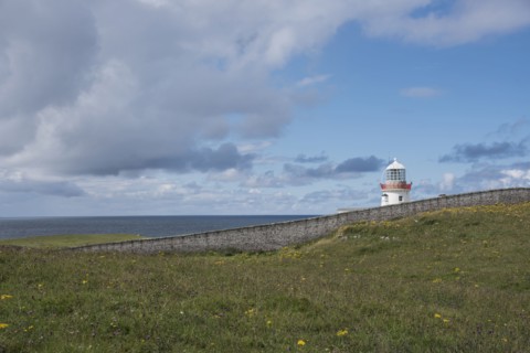 Ireland, County Donegal, Lighthouse at Saint Johns Point