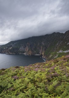 Ireland, County Donegal, Slieve League cliffs by Donegal bay