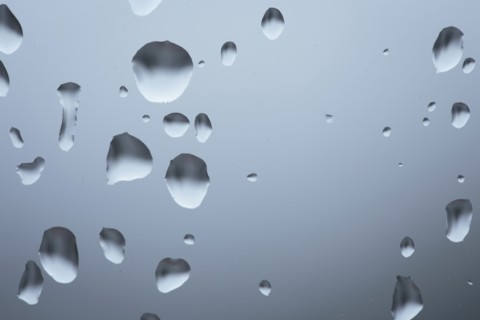 Drops on glass